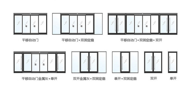 單開(kāi)、雙開(kāi)自動(dòng)門(mén)樣式圖片